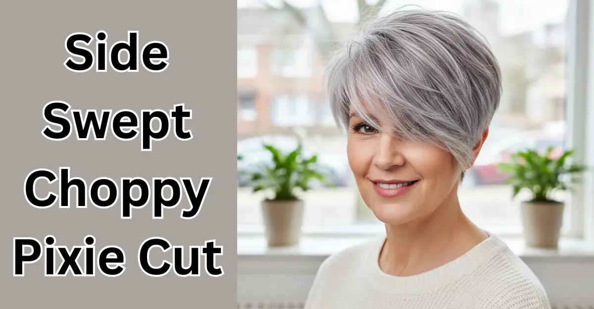Side-Swept Choppy Pixie Cut