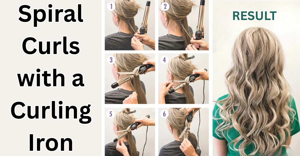 Spiral Curls with a Curling Iron