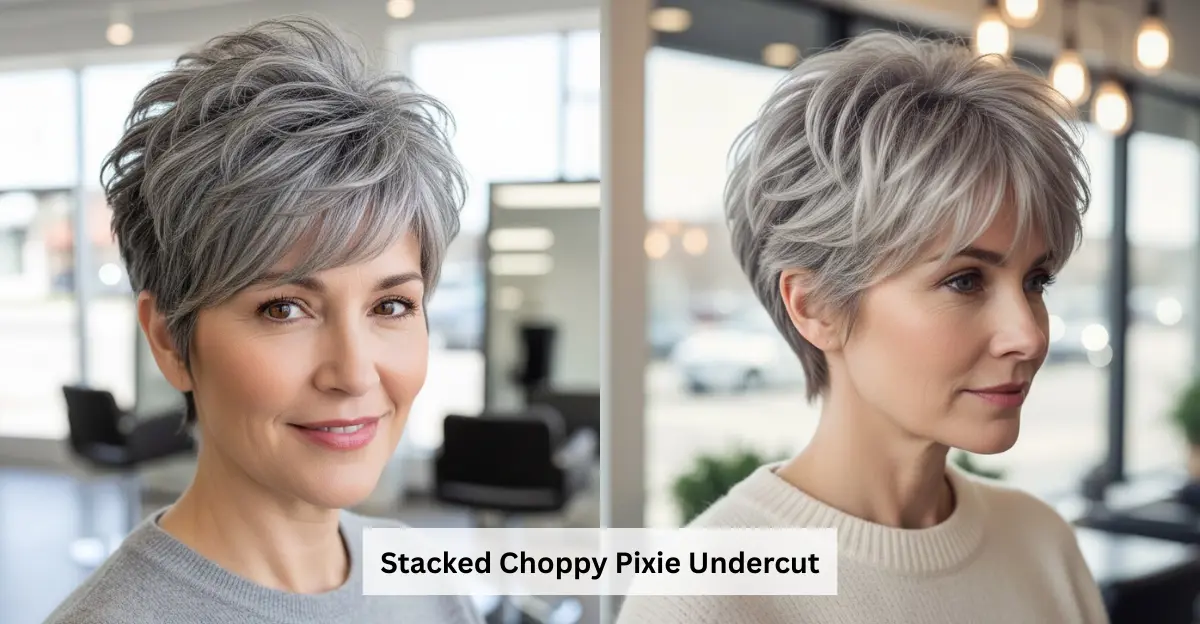 Stacked Choppy Pixie Undercut