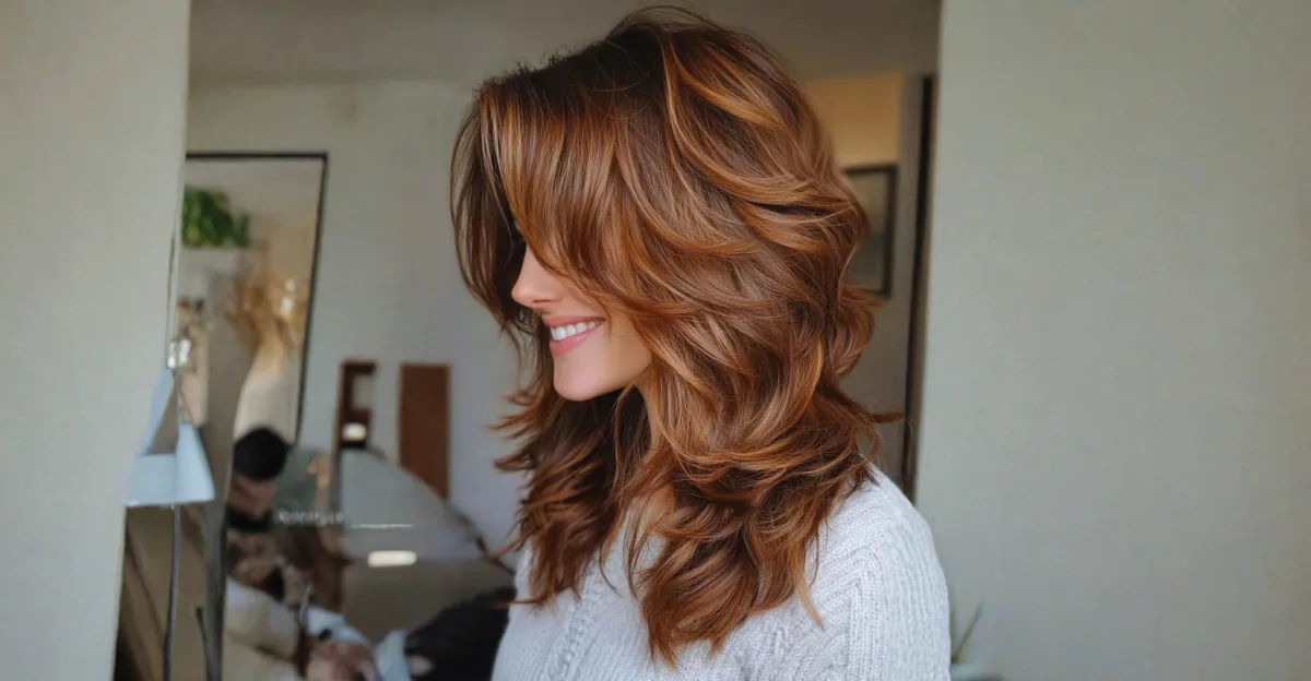 Textured Medium Shag With Bangs