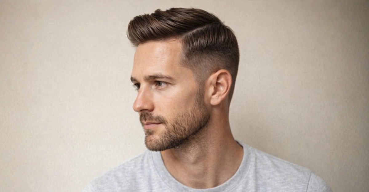 Comb Over Taper Fade