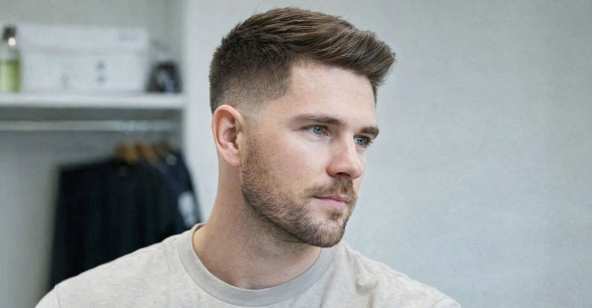 Crew Cut with Tapered Sides