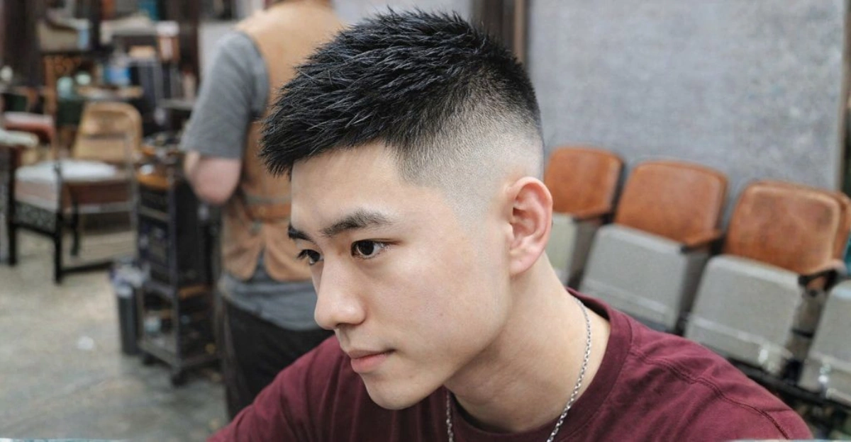 Edgy Crew Cut with Short Fade