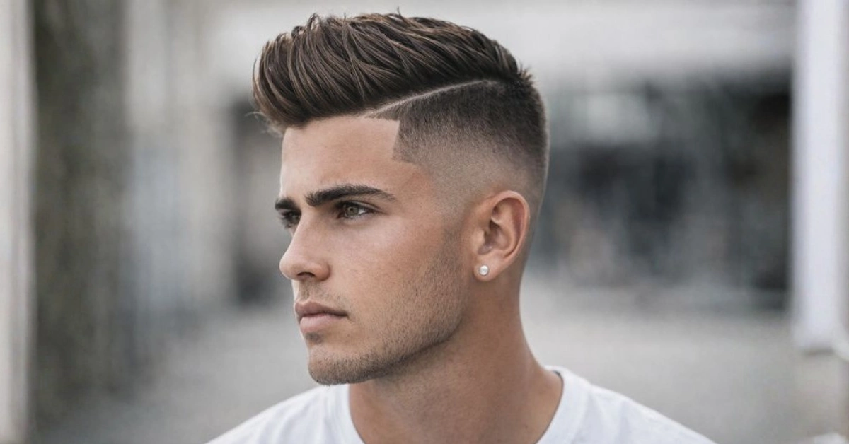 Edgy Part with High Fade
