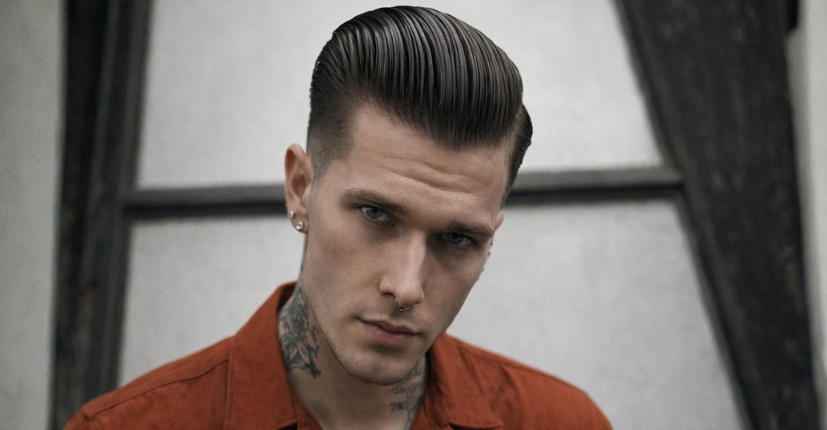 Edgy Rockabilly Slick Back
