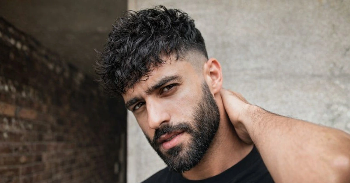 Edgy Short Shaggy Hair with Faded Sides