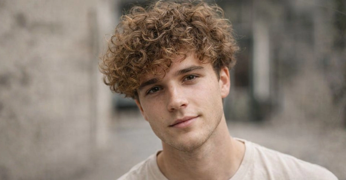Fluffy and Casual Curly Hairstyle