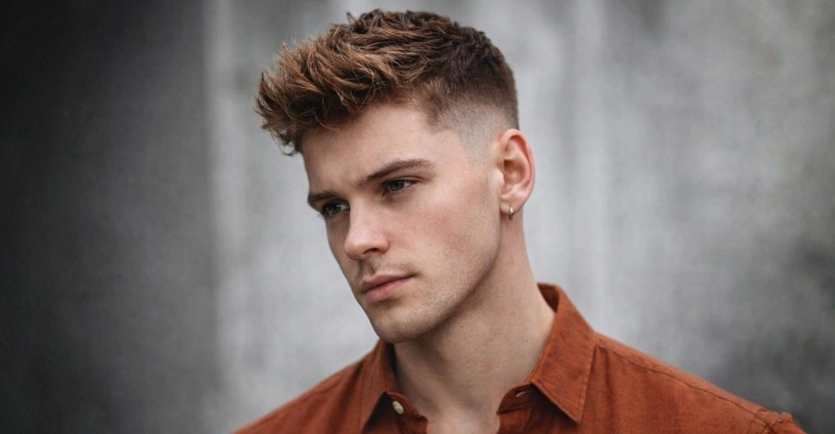 Full Textured Quiff with Low Skin Fade