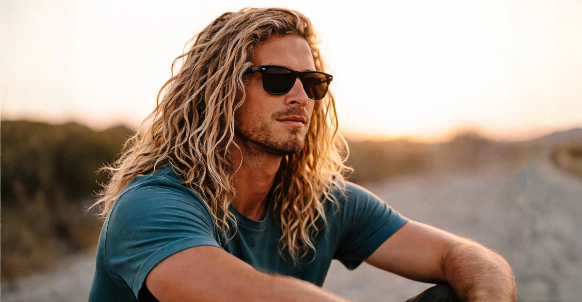 Long Flowing Blonde Hair