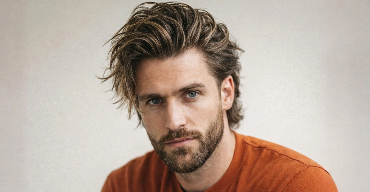 Long, Messy Slick Back