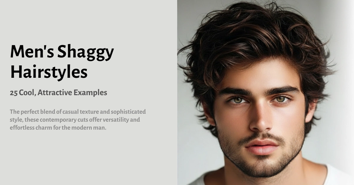 Men's Shaggy Hairstyles 25 Cool, Attractive Examples