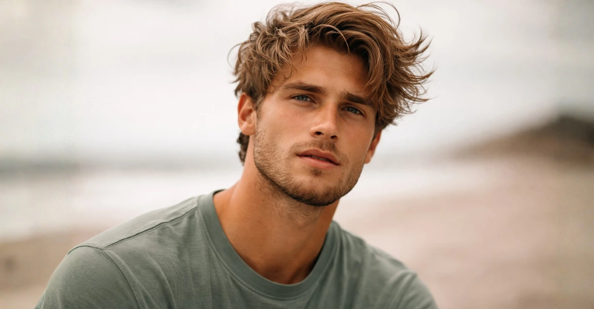 Messy Combed Over Hair