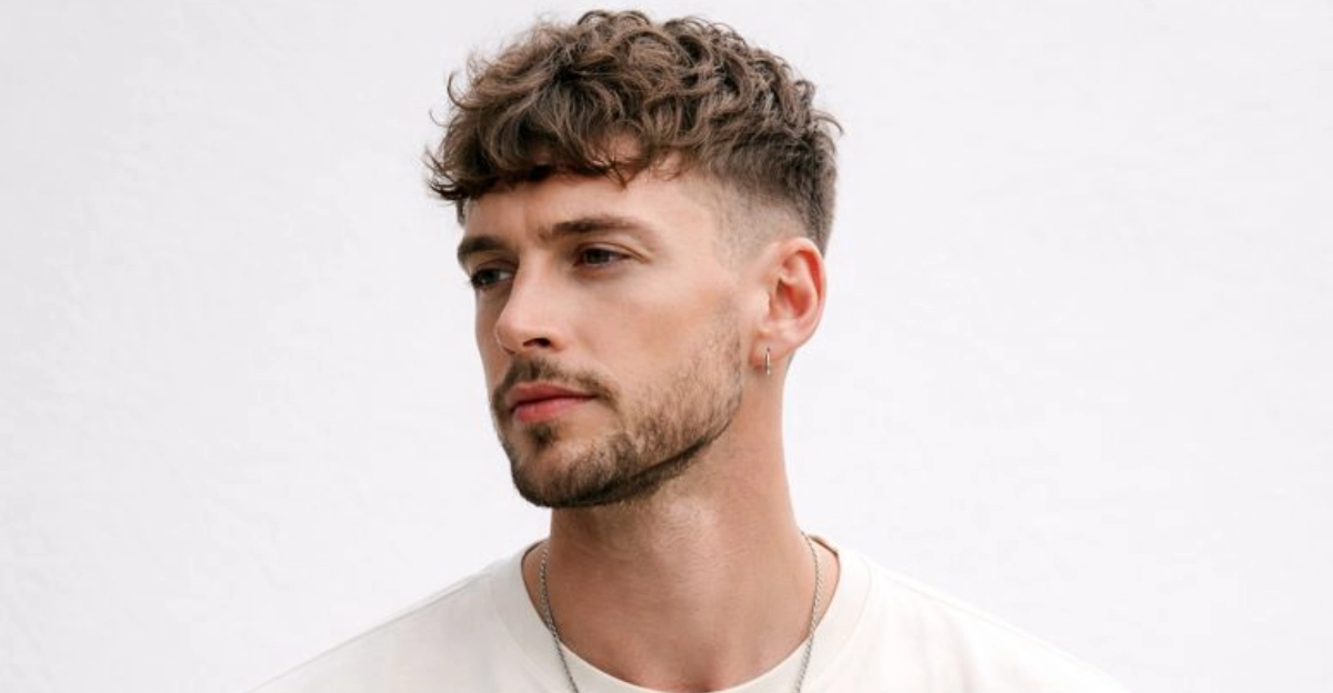 Messy French Crop with Low Taper Fade