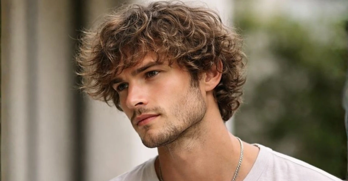 Messy, Layered Curly Hair