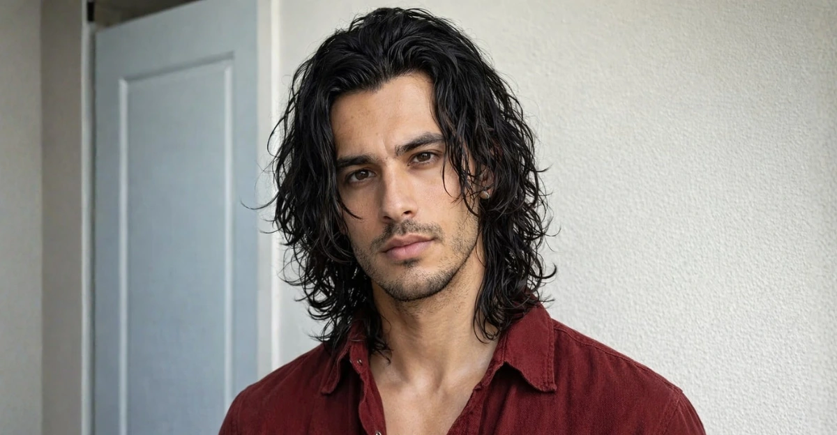 Messy Shoulder-Length Hair