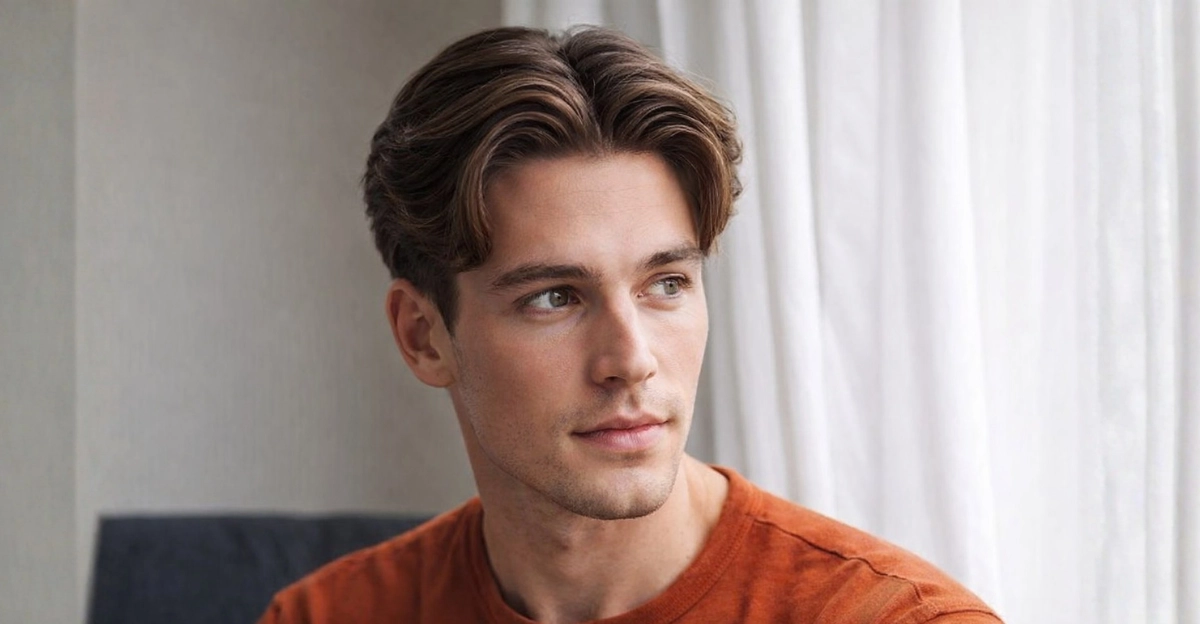 Middle Parted Brush Back