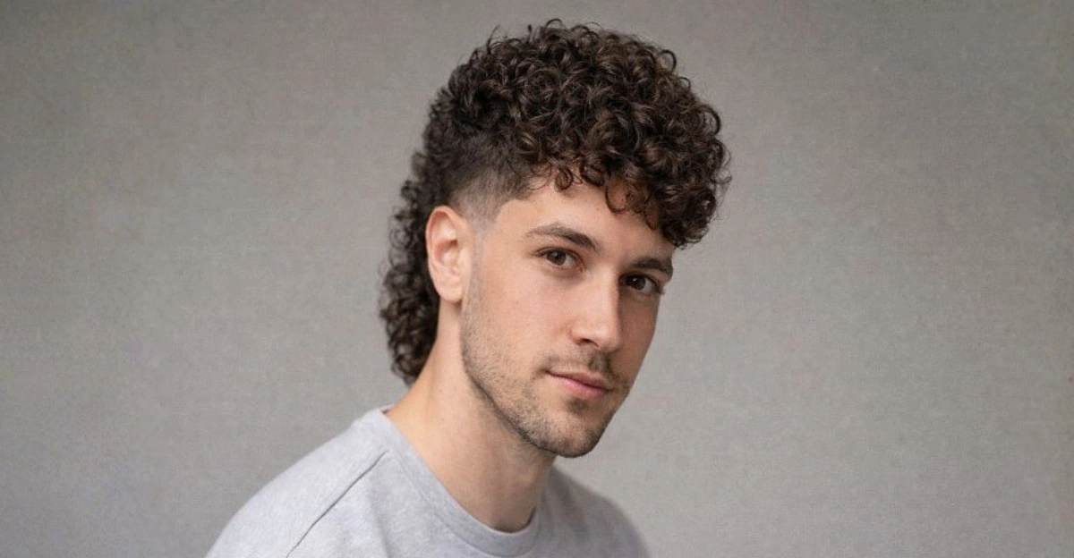 Modern Curly Mullet