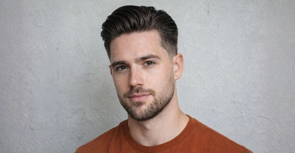 Parted Slick Back Taper