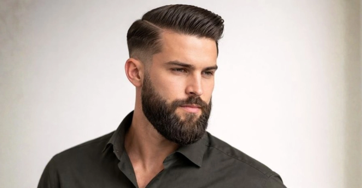 Professional Comb Over with Beard