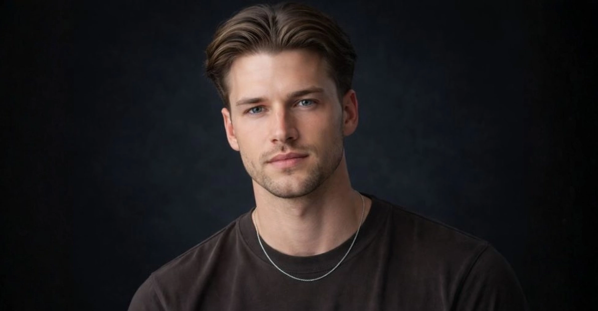 Pulled Back Center Part with Short Sides