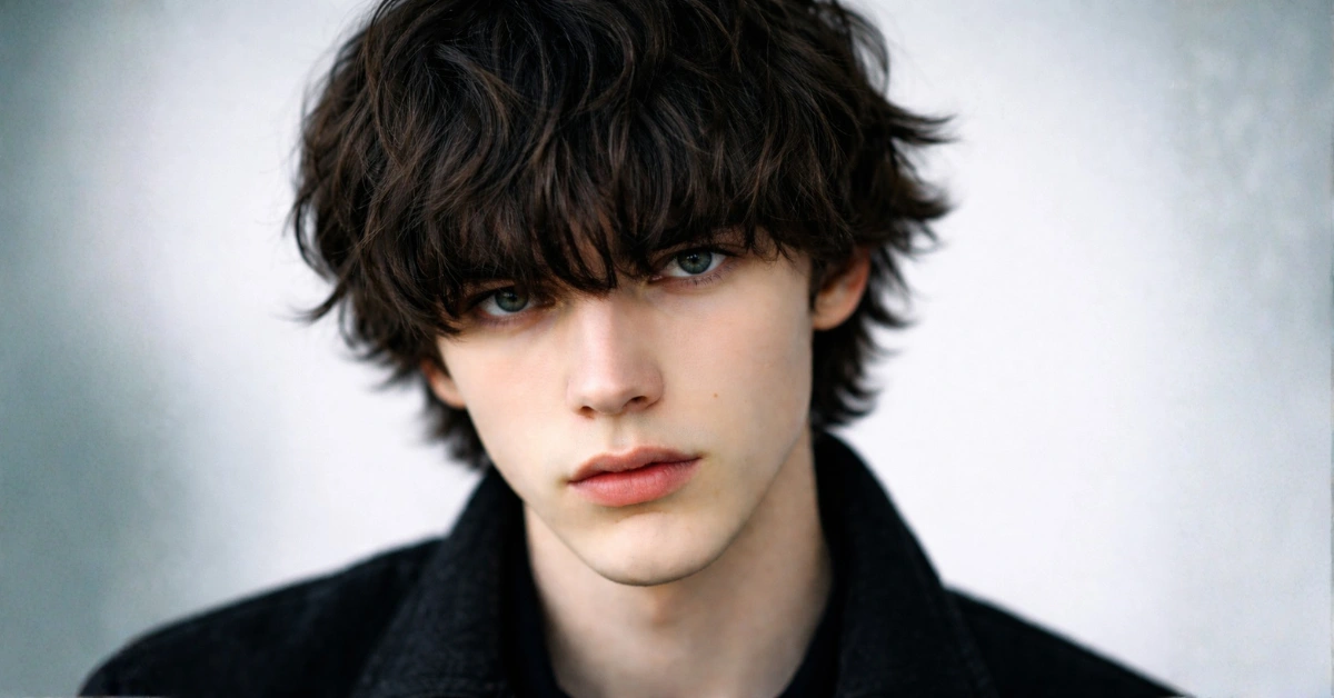 Men's Shaggy Hair with Fringe