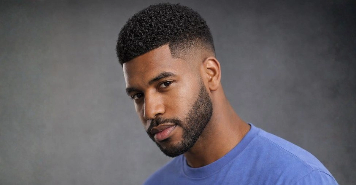 Short Afro Curly Fade