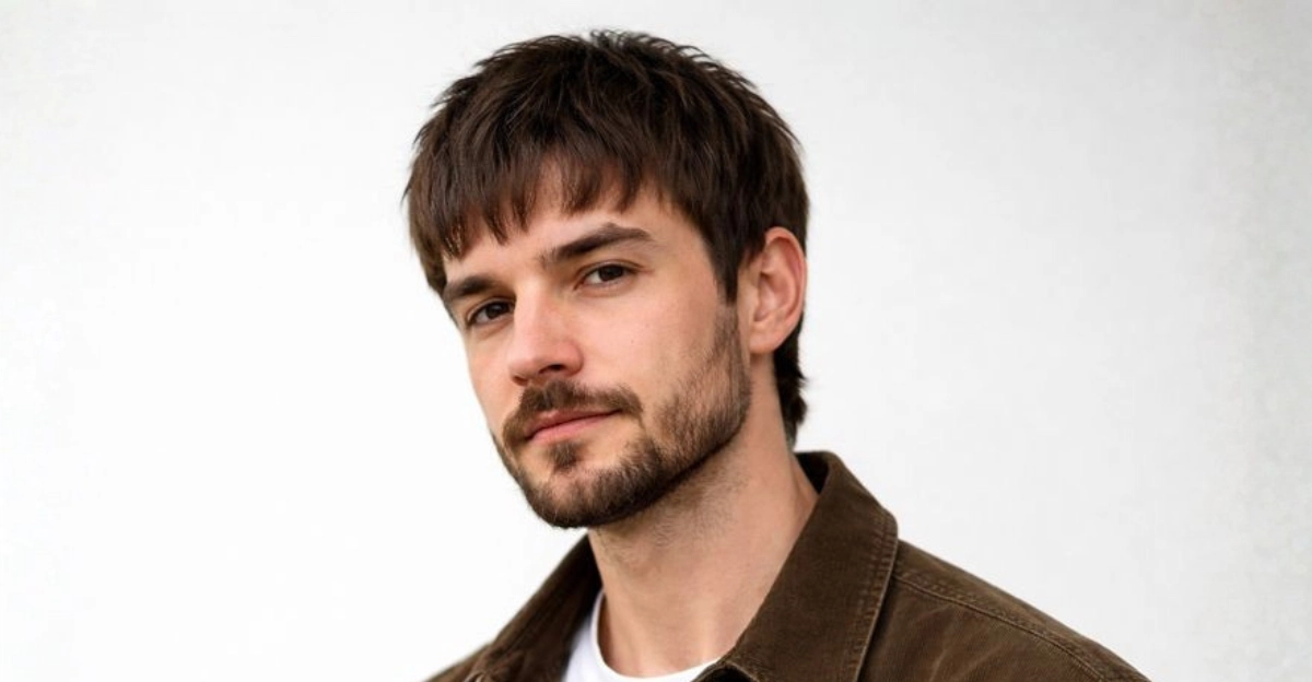 Short, Choppy Mod with Beard