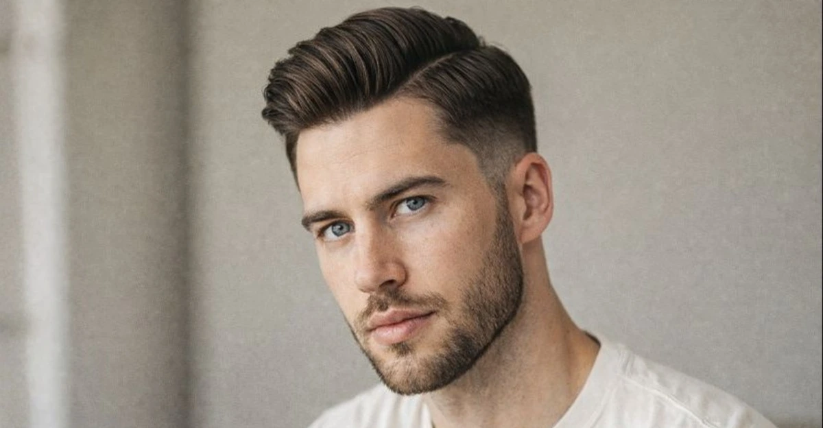 Side Part with Taper Fade