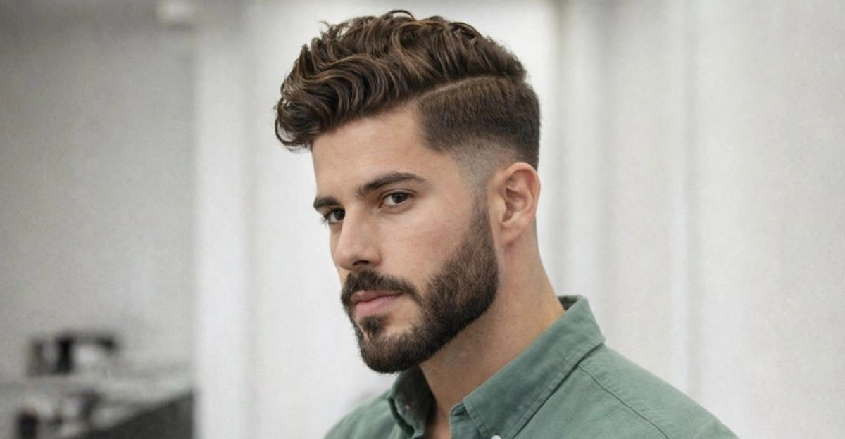 Side Swept Wavy Hair