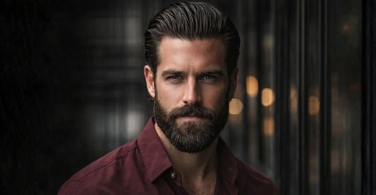 Slick Back with Beard