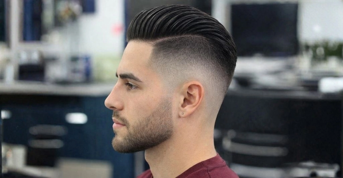 Slick Back with Undercut Fade