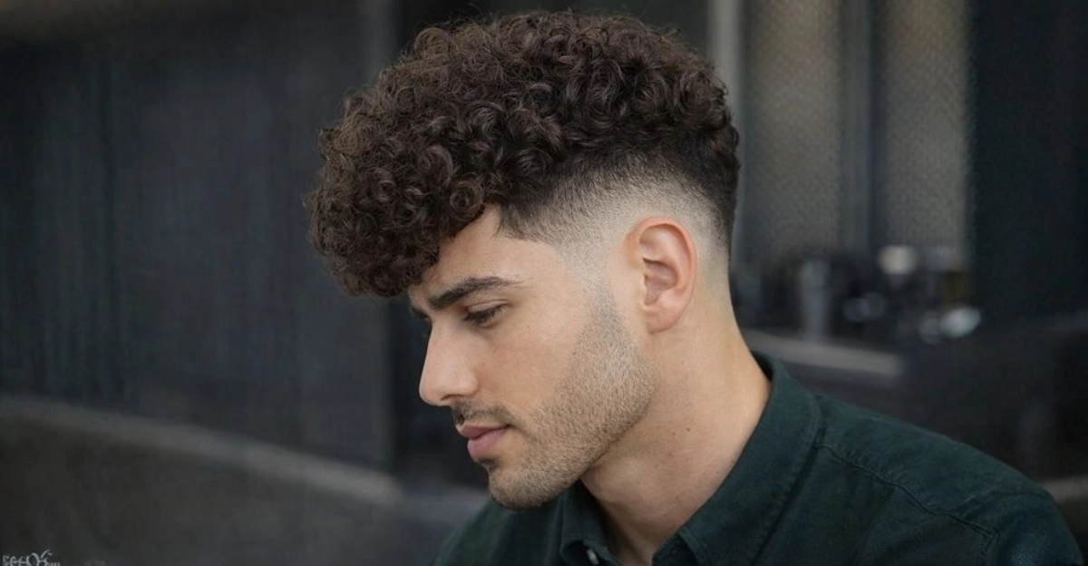 Tousled Curly Hair Fade