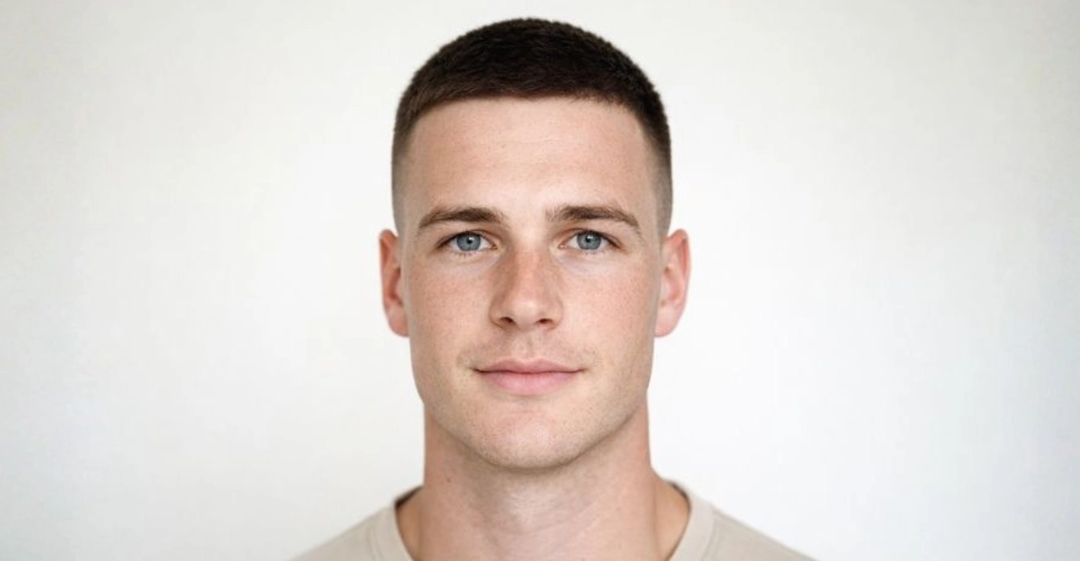 Traditional Crew Cut with No Fade