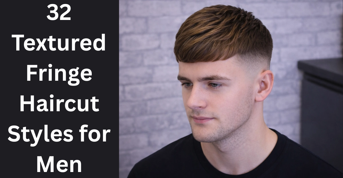 32 Textured Fringe Haircut Styles for Men