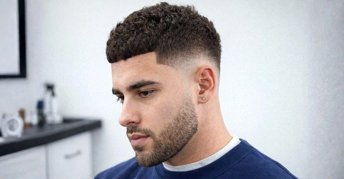 Blunt French Crop with Low Fade