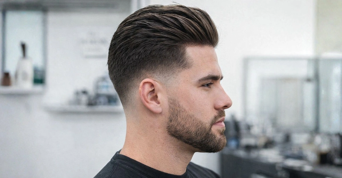 Brush Back with Low Drop Fade