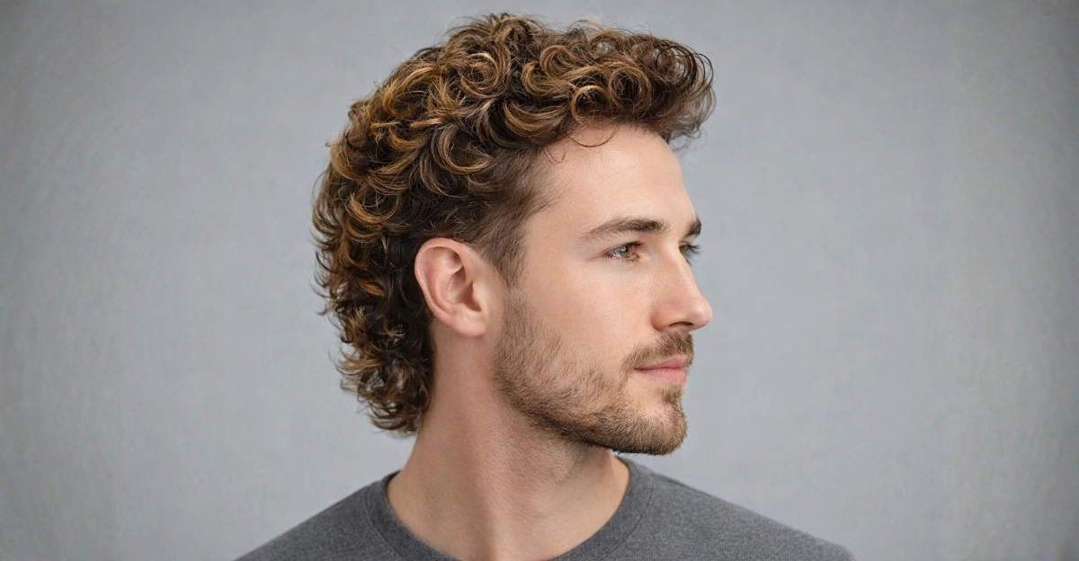 Classy Curly Mullet