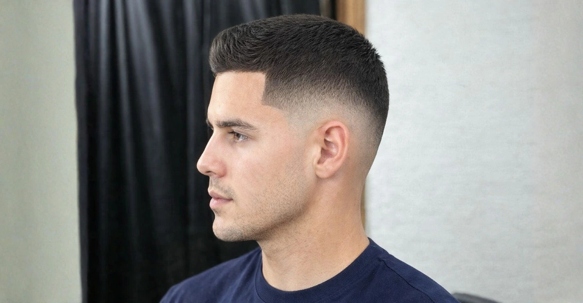 Crew Cut with Low Fade