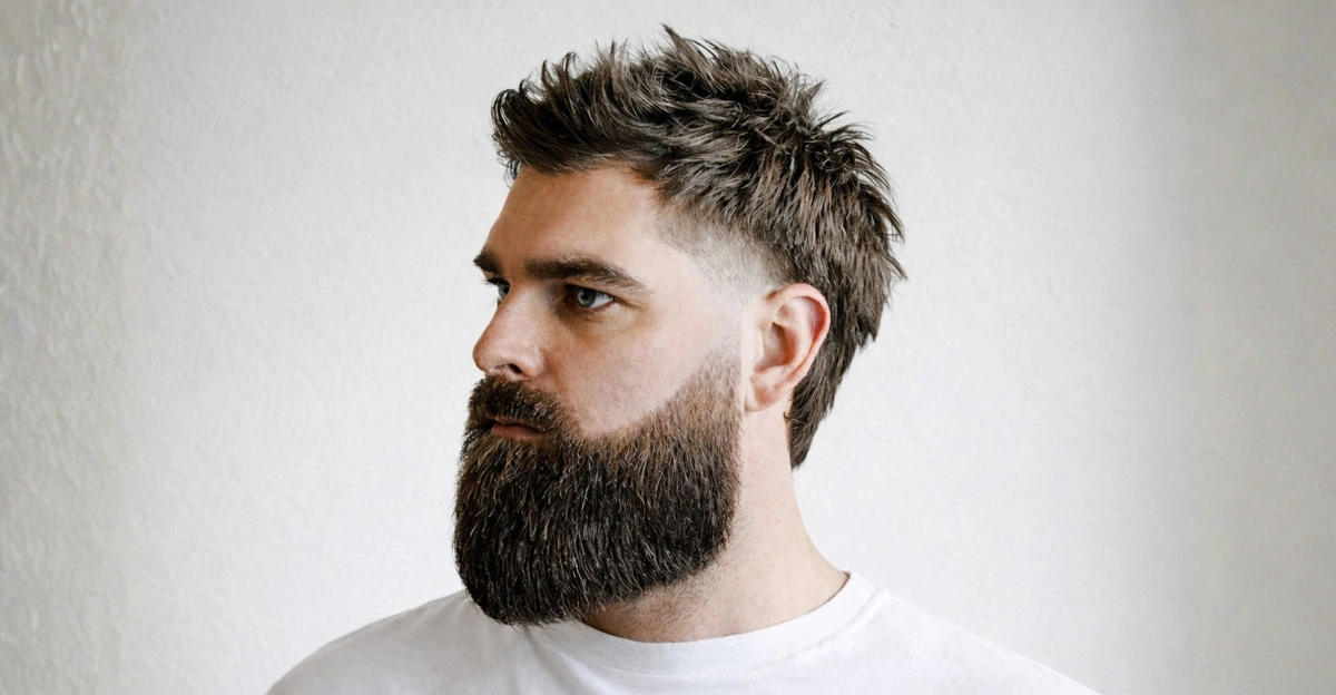 Edgy Mullet with Beard