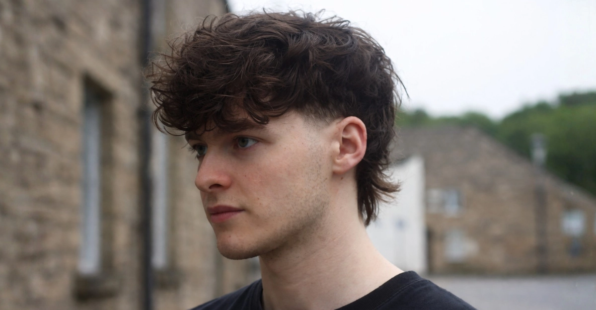 Faded Mullet with Fringe