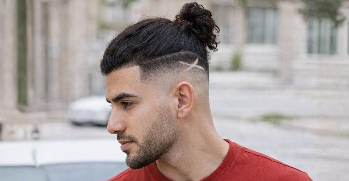 Fresh Mid Undercut Fade with Cool Design
