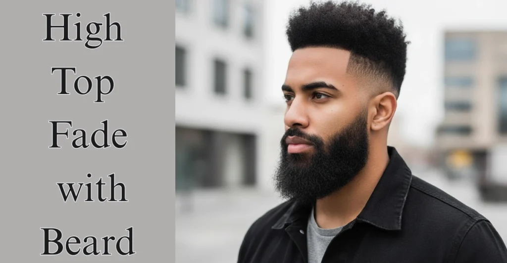 High Top Fade with Beard