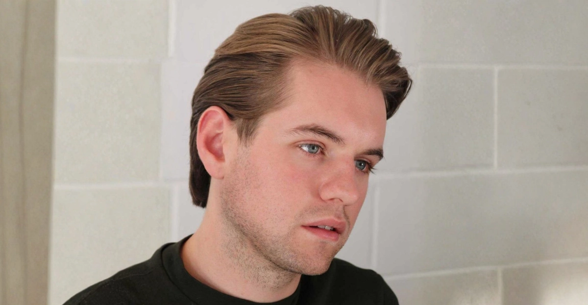 Long Comb Over with Tapered Sides