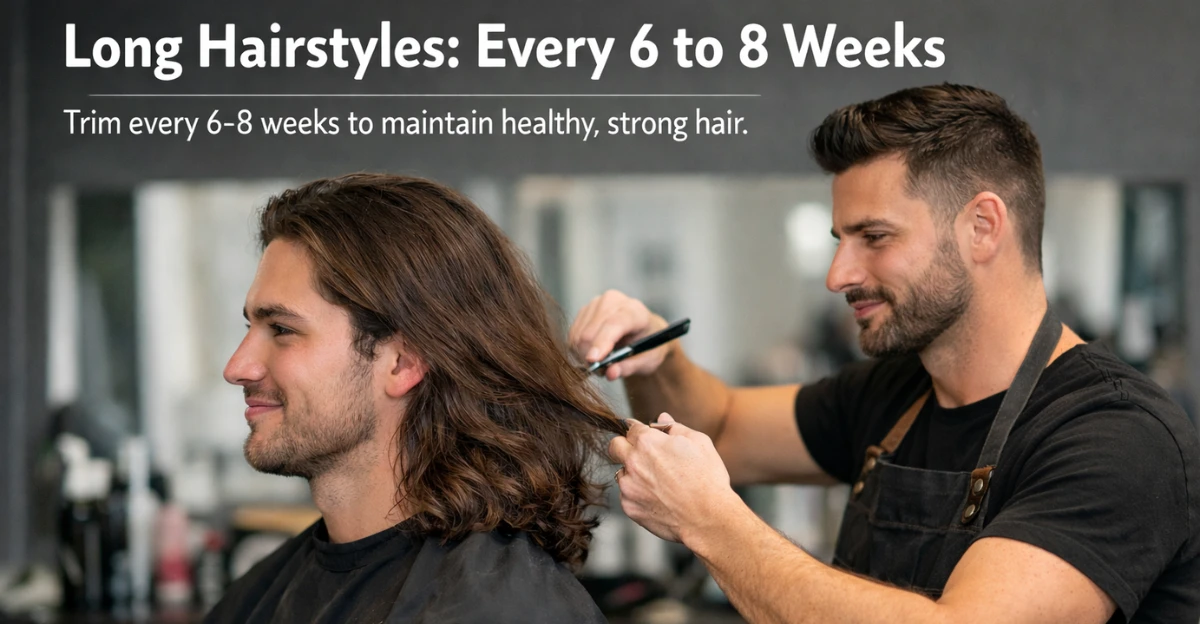 Long Hairstyles: Every 6 to 8 Weeks