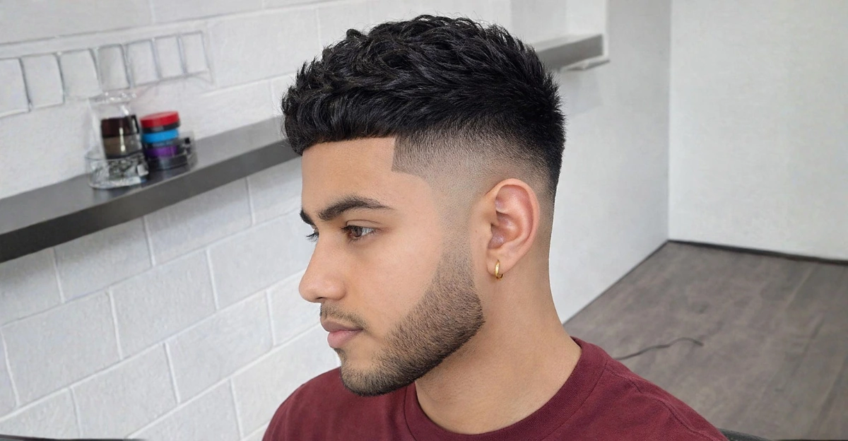 Mid Fade with Brushed Forward Waves