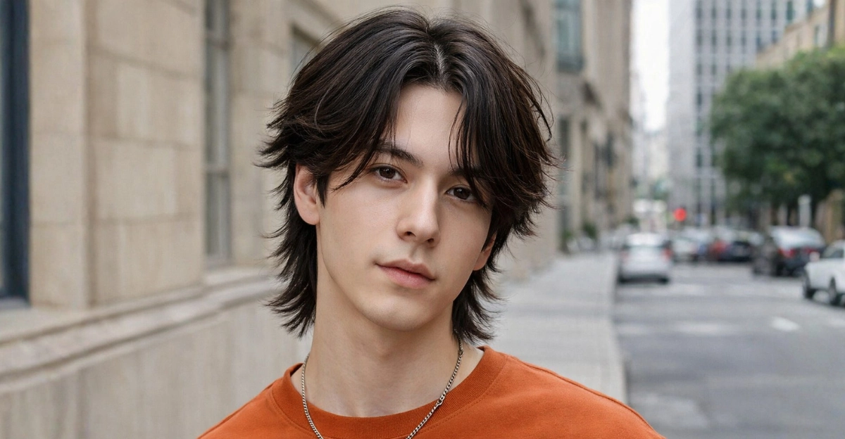 Middle Part Wolf Cut