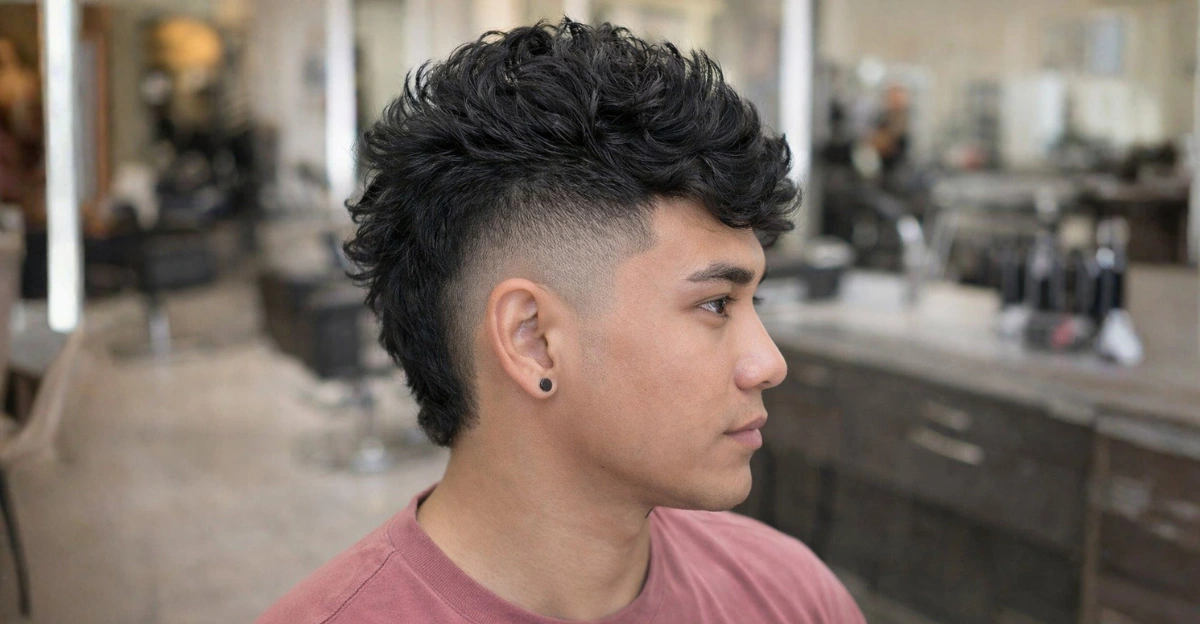 Mohawk with Burst Mid Fade