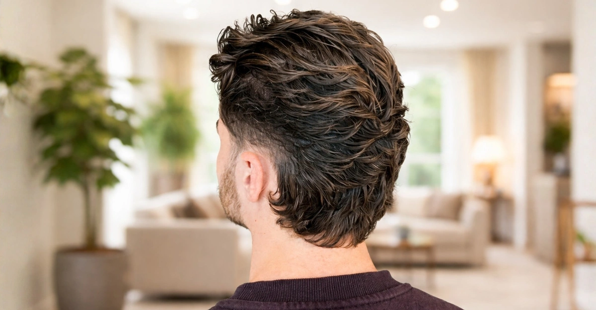 Sexy, Modern Mullet From The Back