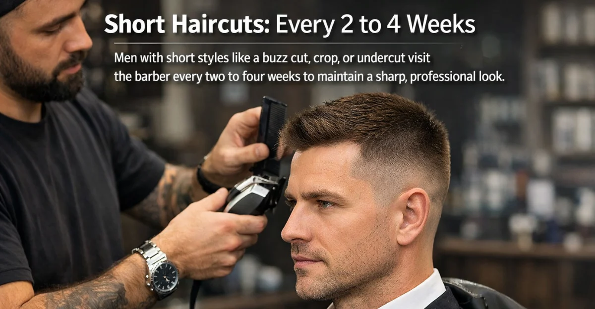 Short Haircuts: Every 2 to 4 Weeks