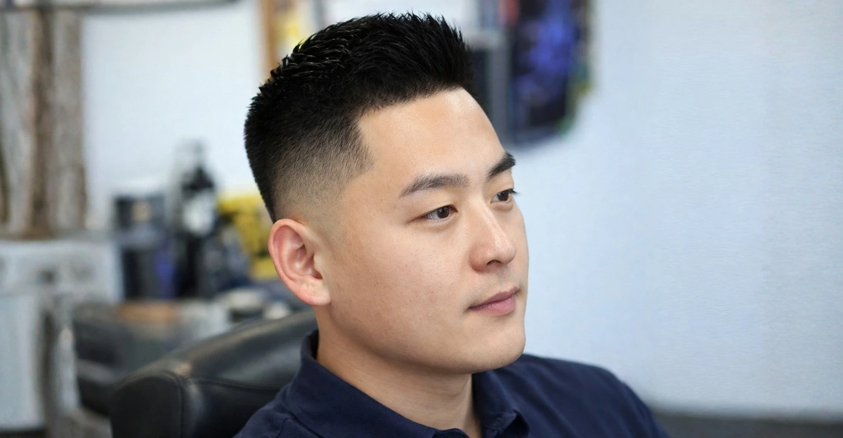 Short Spiky Hair Fade